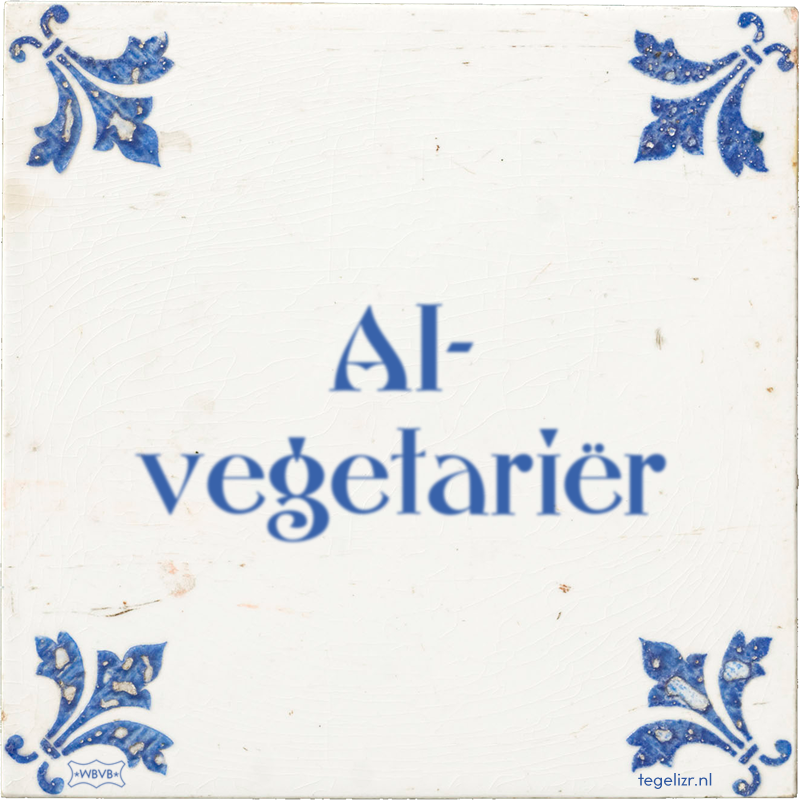 AI- vegetariër - Online tegeltjes bakken