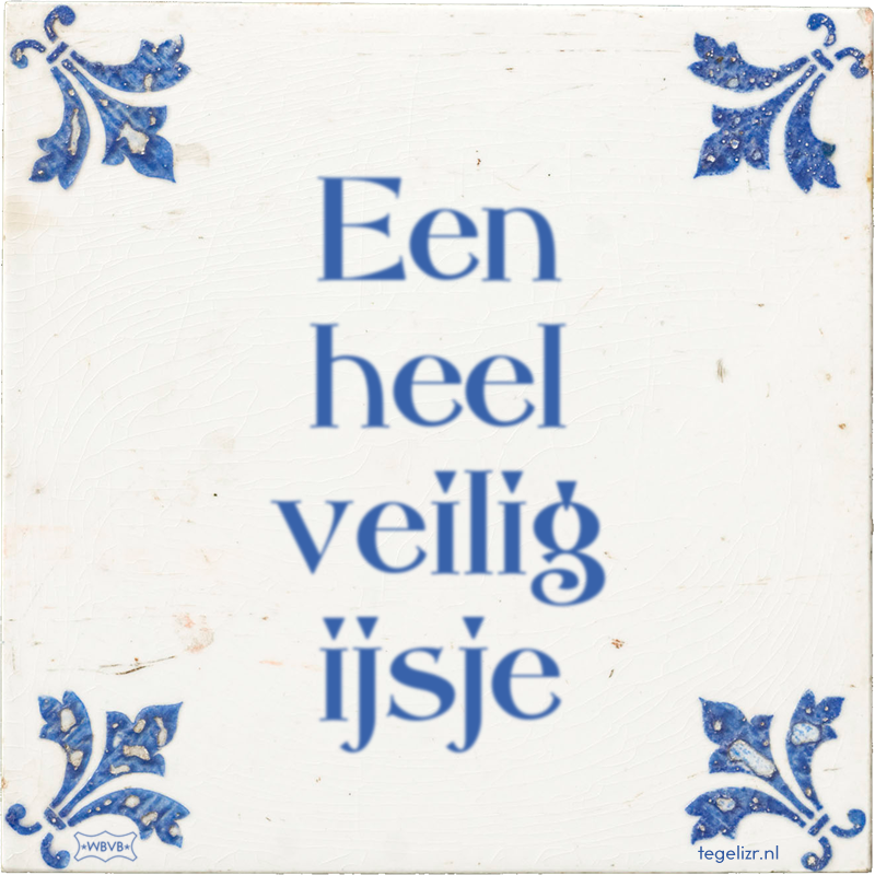 Een heel veilig ijsje - Online tegeltjes bakken