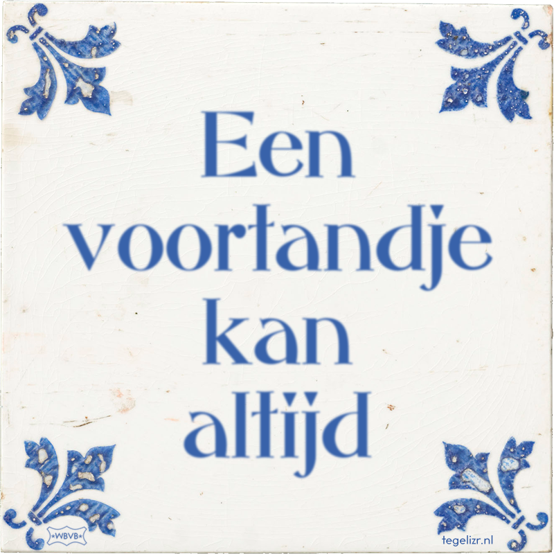 Een voortandje kan altijd - Online tegeltjes bakken