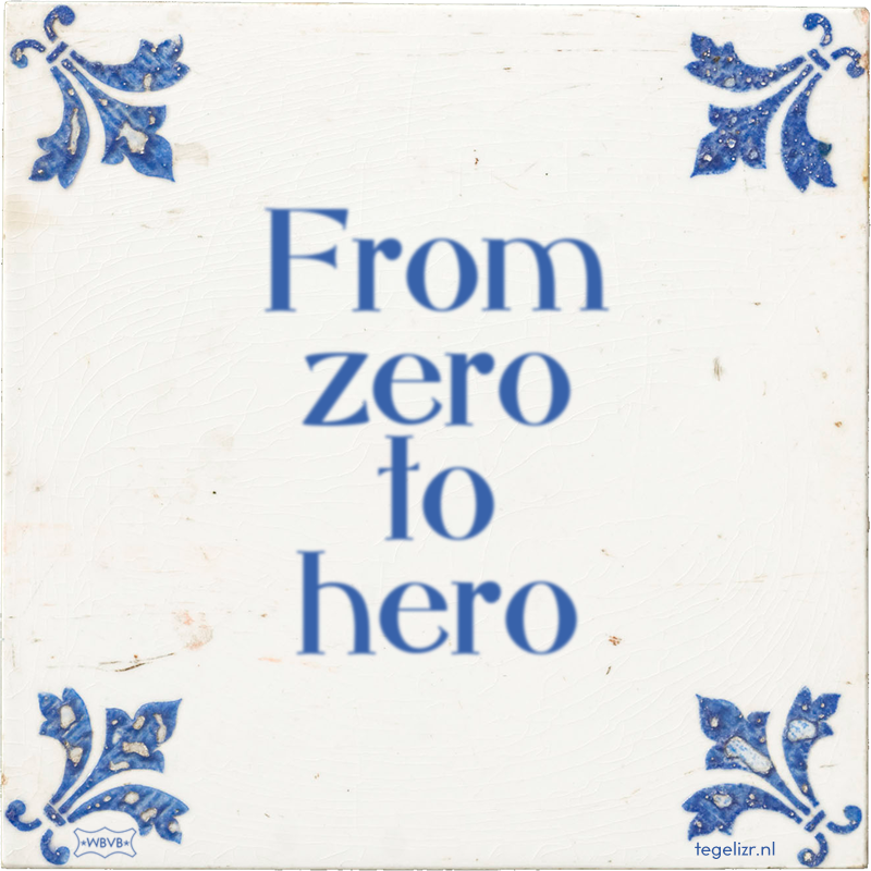 From zero to hero - Online tegeltjes bakken