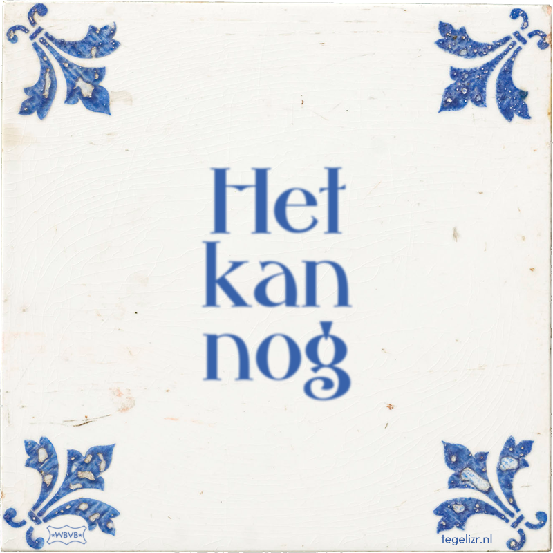 Het kan nog - Online tegeltjes bakken
