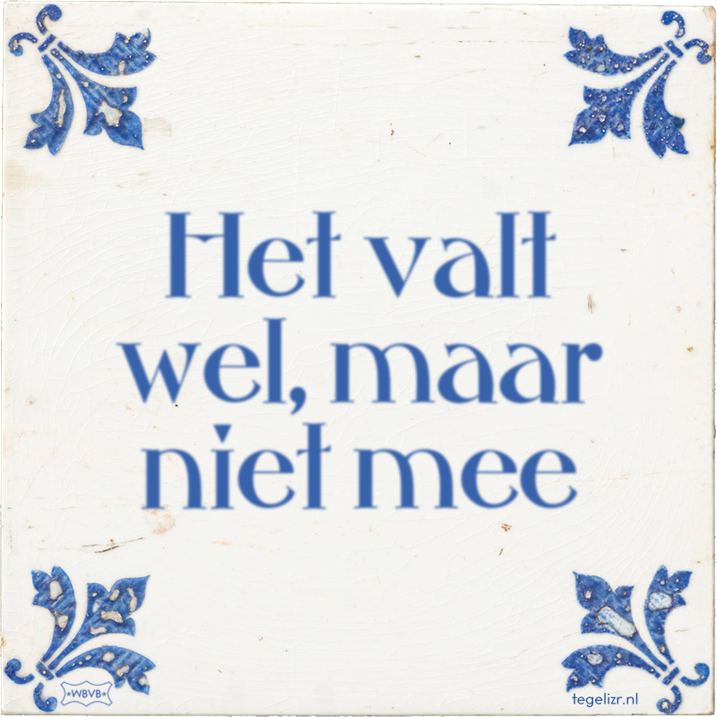 Het valt wel, maar niet mee - Online tegeltjes bakken
