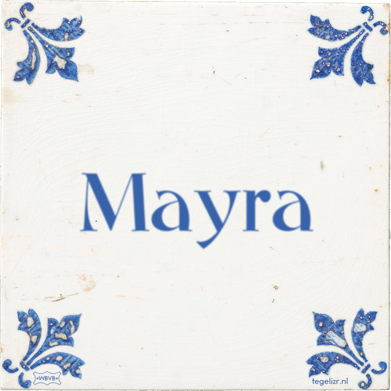 Mayra - Online tegeltjes bakken