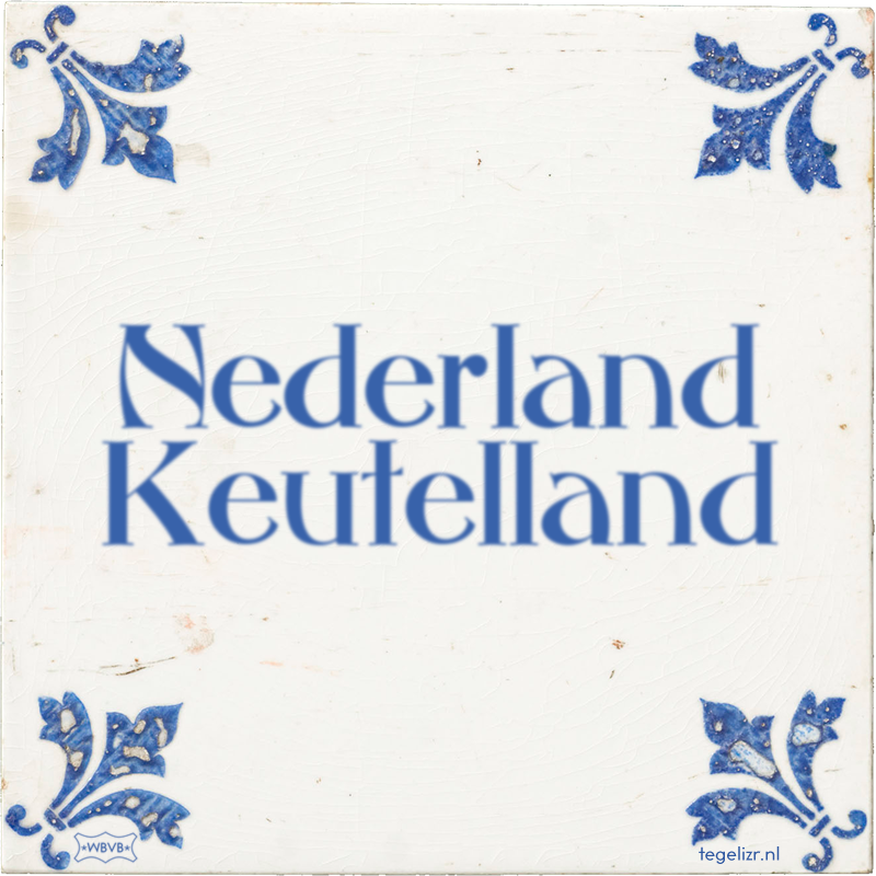 Nederland Keutelland - Online tegeltjes bakken