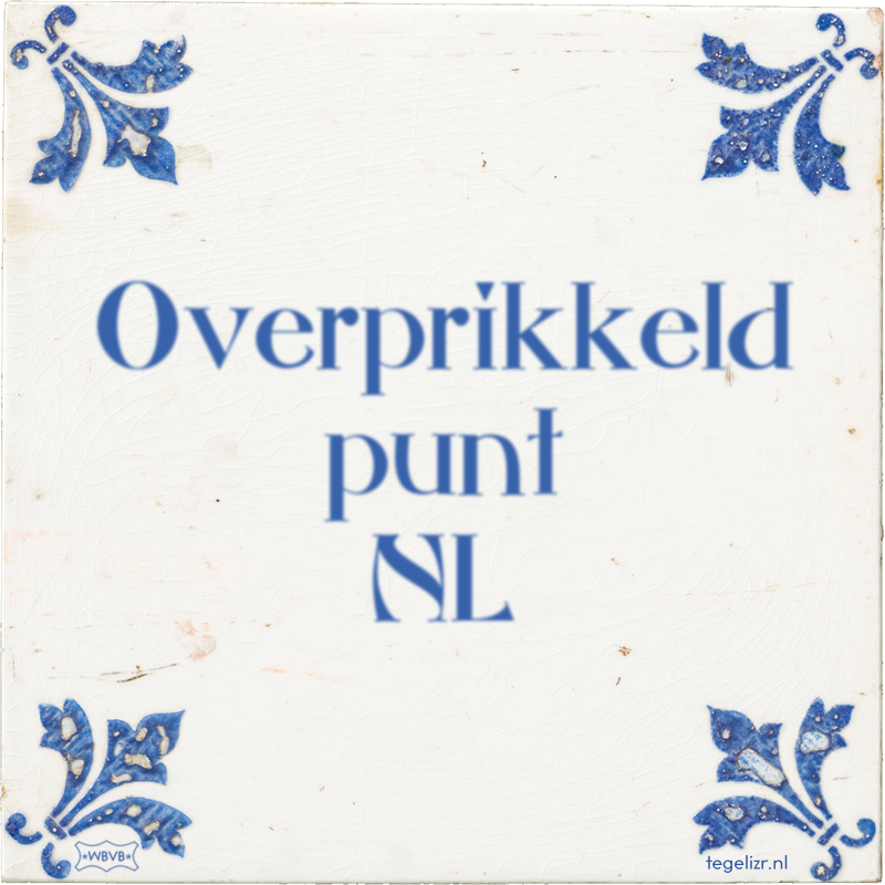 Overprikkeld punt NL - Online tegeltjes bakken