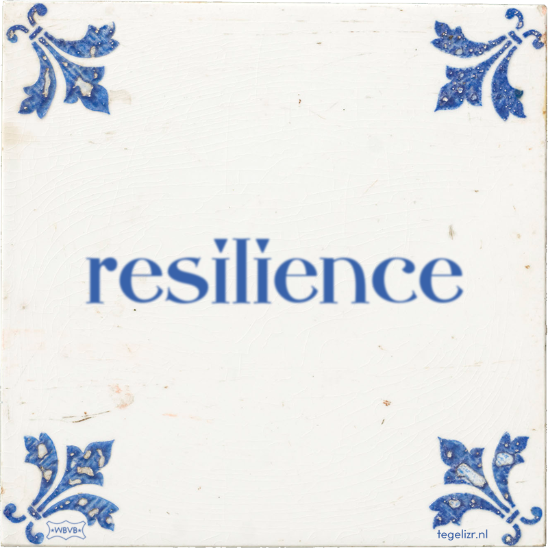 resilience - Online tegeltjes bakken