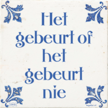 Het gebeurt of het gebeurt nie - 8 keer bekeken