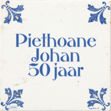 Piethoane Johan 50 jaar - 25 keer bekeken