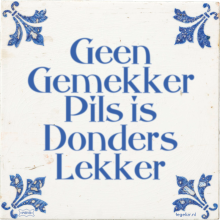Geen Gemekker Pils is Donders Lekker - 1 keer bekeken