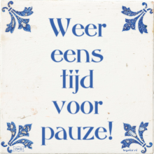 Weer eens tijd voor pauze! - 6 keer bekeken