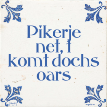 Pikerje net, t komt dochs oars - 9 keer bekeken