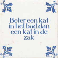 Beter een kat in het bad dan een kat in de zak - 4 keer bekeken