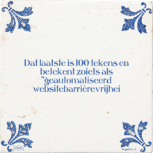 Dat laatste is 100 tekens en betekent zoiets als 