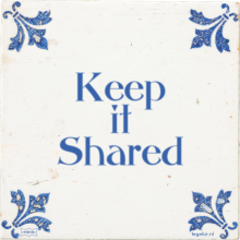 Keep it Shared - 24 keer bekeken