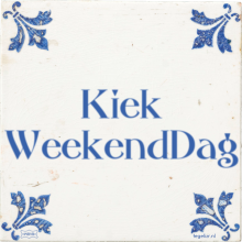 Kiek WeekendDag - 22 keer bekeken