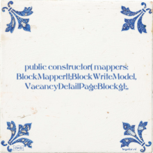 public constructor( mappers: BlockMapperlt;BlockWriteModel, VacancyDetailPageBlockgt;, - 4 keer bekeken