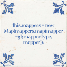 this.mappers = new Map(mappers.map(mapper =gt; mapper.type, mapper)); - 4 keer bekeken