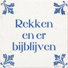 Rekken en er bijblijven - 5 keer bekeken
