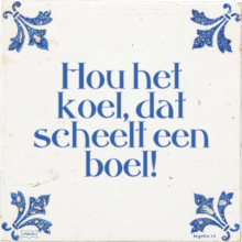 Hou het koel, dat scheelt een boel! - 9 keer bekeken