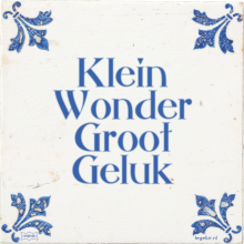 Klein Wonder Groot Geluk - 29 keer bekeken