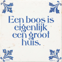 Een boos is eigenlijk een groot huis. - 3 keer bekeken