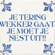 JE TERING WEKKER GAAT, JE MOET JE NEST UIT!! - 30 keer bekeken