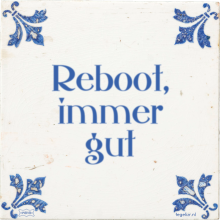 Reboot, immer gut - 21 keer bekeken