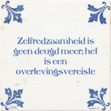 Zelfredzaamheid is geen deugd meer; het is een overlevingsvereiste - 15 keer bekeken