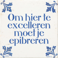 Om hier te excelleren moet je epibreren - 2 keer bekeken
