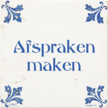 Afspraken maken - 4 keer bekeken