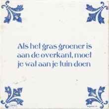 Als het gras groener is aan de overkant, moet je wat aan je tuin doen - 4 keer bekeken