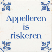 Appelleren is riskeren - 45 keer bekeken