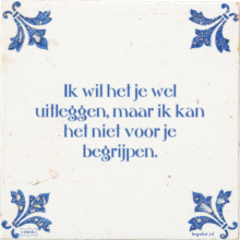 Ik wil het je wel uitleggen, maar ik kan het niet voor je begrijpen. - 14 keer bekeken