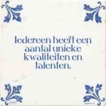 Iedereen heeft een aantal unieke kwaliteiten en talenten. - 15 keer bekeken
