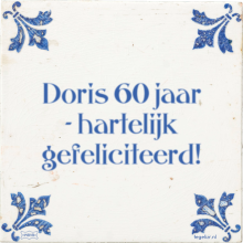Doris 60 jaar - hartelijk gefeliciteerd! - 44 keer bekeken