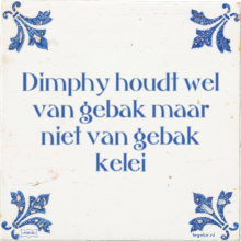 Dimphy houdt wel van gebak maar niet van gebak kelei - 10 keer bekeken