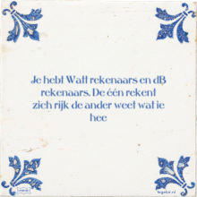 Je hebt Watt rekenaars en dB rekenaars. De één rekent zich rijk de ander weet wat ie hee - 26 keer bekeken