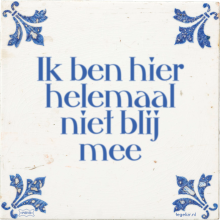 Ik ben hier helemaal niet blij mee - 29 keer bekeken