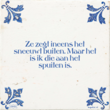 Ze zegt ineens het sneeuwt buiten. Maar het is ik die aan het spuiten is. - 10 keer bekeken