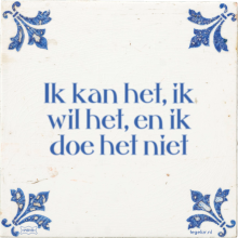 Ik kan het, ik wil het, en ik doe het niet - 25 keer bekeken