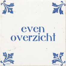 even overzicht - 29 keer bekeken