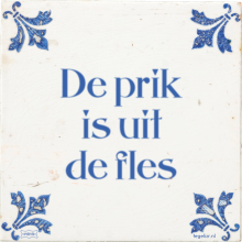 De prik is uit de fles - 31 keer bekeken