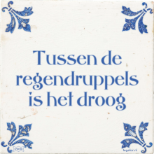 Tussen de regendruppels is het droog - 46 keer bekeken