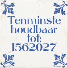 Tenminste houdbaar tot: 1562027 - 12 keer bekeken