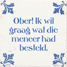 Ober! Ik wil graag wat die meneer had besteld. - 2 keer bekeken
