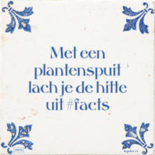 Met een plantenspuit lach je de hitte uit #facts - 4 keer bekeken