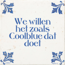 We willen het zoals Coolblue dat doet - 1 keer bekeken