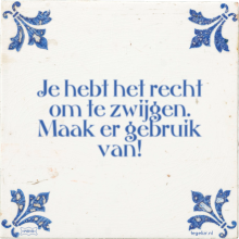 Je hebt het recht om te zwijgen. Maak er gebruik van! - 2 keer bekeken