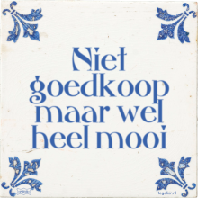 Niet goedkoop maar wel heel mooi - 3 keer bekeken