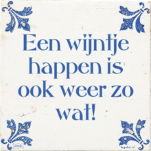 Een wijntje happen is ook weer zo wat! - 1 keer bekeken